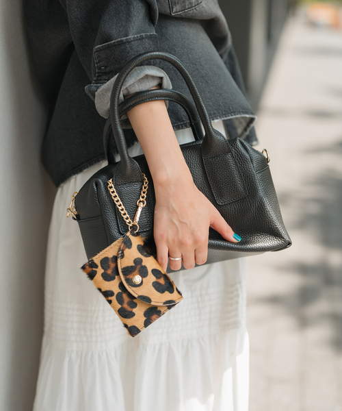 Spick & Span（スピックアンドスパン）の「MILOS / ミロス 別注ミニボストンバッグ（ボストンバッグ・レディース・ブラック/ブラウン・FREE）」の2枚目の写真