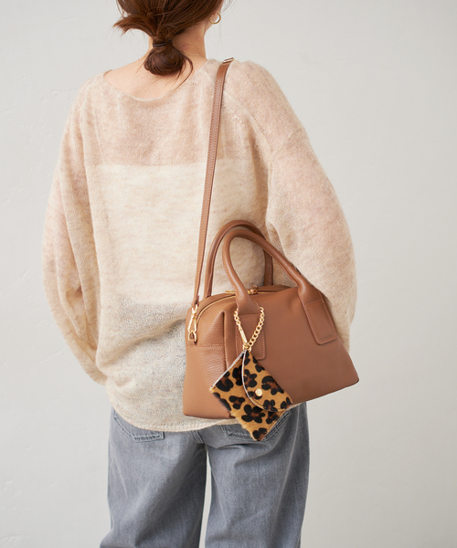 Spick & Span（スピックアンドスパン）の「MILOS / ミロス 別注ミニボストンバッグ（ボストンバッグ・レディース・ブラック/ブラウン・FREE）」の5枚目の写真