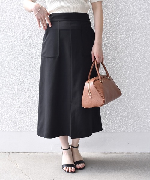 ミーア ZOZO限定】SHIPS.me: アムンゼン 台形 ミディスカート（スカート