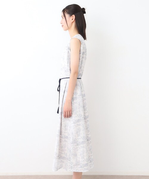 LAURA ASHLEY(ローラアシュレイ)の「【STORY掲載!/コットン100%/同柄アイテムあり】ブレイスミス トワル柄 ワンピース(ワンピース・レディース・ホワイト系3/ネイビー系・38/40)」の8枚目の写真