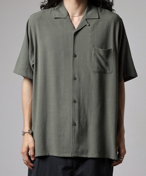 BANKS(バンクス)の「BANKS JOURNAL LINEN SOLID SS SHIRT リネンソリッド半袖シャツ(シャツ/ブラウス・メンズ・オリーブ/ブラウン・L/XL/M)」の15枚目の写真