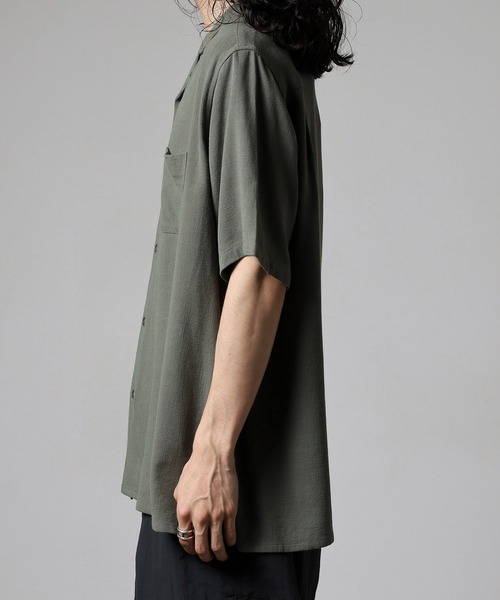 BANKS(バンクス)の「BANKS JOURNAL LINEN SOLID SS SHIRT リネンソリッド半袖シャツ(シャツ/ブラウス・メンズ・オリーブ/ブラウン・L/XL/M)」の16枚目の写真