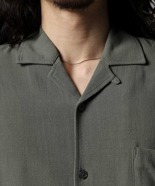 BANKS(バンクス)の「BANKS JOURNAL LINEN SOLID SS SHIRT リネンソリッド半袖シャツ(シャツ/ブラウス・メンズ・オリーブ/ブラウン・L/XL/M)」の18枚目の写真