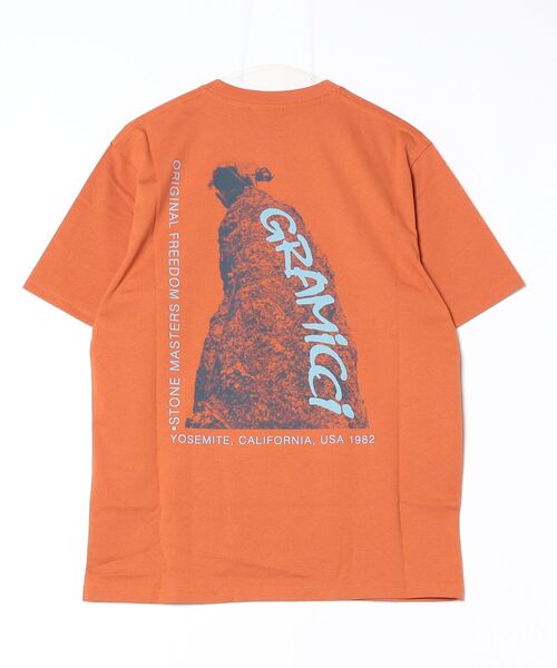 Gramicci（グラミチ）の「STONEMASTERS TEE｜ストーンマスターズTシャツ UNISEX（Tシャツ/カットソー・メンズ・ブラック系その他/オレンジ/ホワイト・M/L/XL/XXL/S）」の11枚目の写真