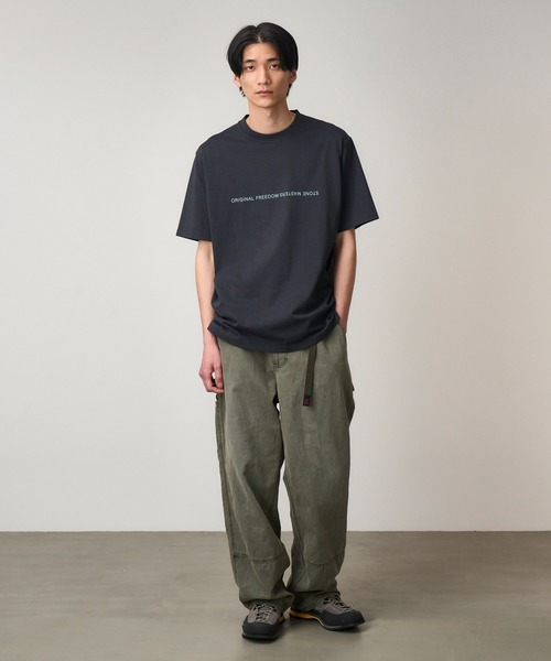 Gramicci（グラミチ）の「STONEMASTERS TEE｜ストーンマスターズTシャツ UNISEX（Tシャツ/カットソー・メンズ・ブラック系その他/オレンジ/ホワイト・M/L/XL/XXL/S）」の8枚目の写真