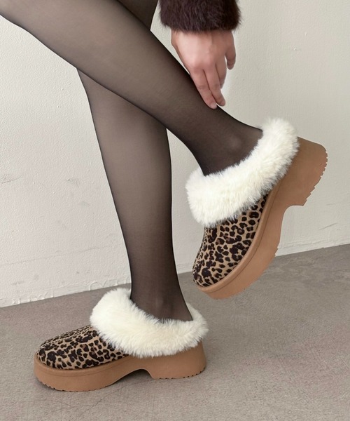 WEGO/【25年秋冬新作】ムートンタッチサボ（ブーツ）｜WEGO