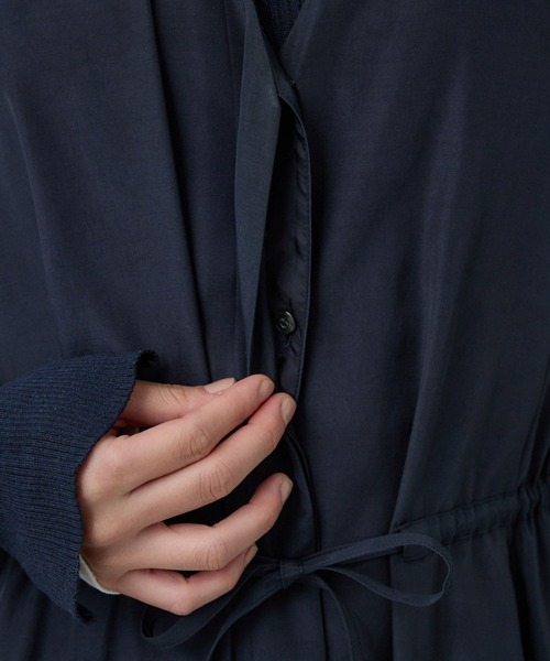 Chaos（カオス）の「Chaos(カオス)/ シルファワンピース（ワンピース・レディース・ネイビー/ライトグレー・FREE）」の10枚目の写真