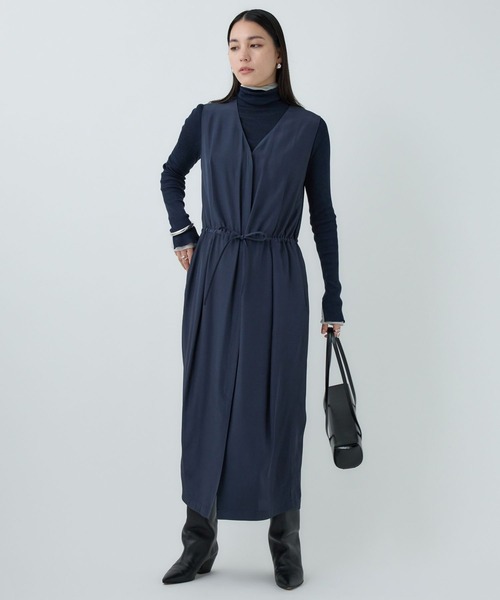 Chaos（カオス）の「Chaos(カオス)/ シルファワンピース（ワンピース・レディース・ネイビー/ライトグレー・FREE）」の13枚目の写真