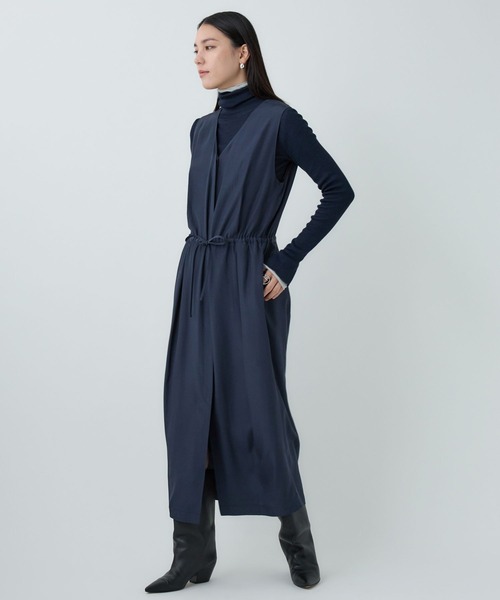 Chaos（カオス）の「Chaos(カオス)/ シルファワンピース（ワンピース・レディース・ネイビー/ライトグレー・FREE）」の16枚目の写真