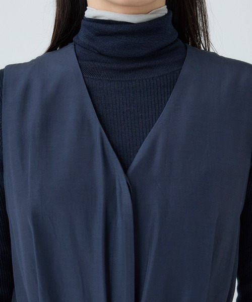 Chaos（カオス）の「Chaos(カオス)/ シルファワンピース（ワンピース・レディース・ネイビー/ライトグレー・FREE）」の20枚目の写真