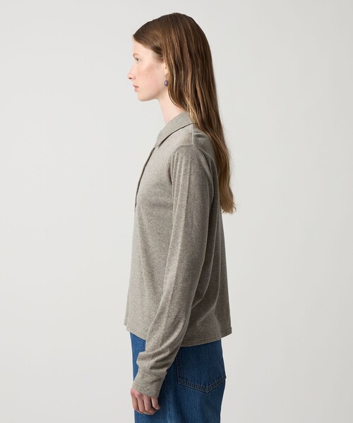 セール】＜Steven Alan＞ラメ ジャージー ポロカットソー（Tシャツ