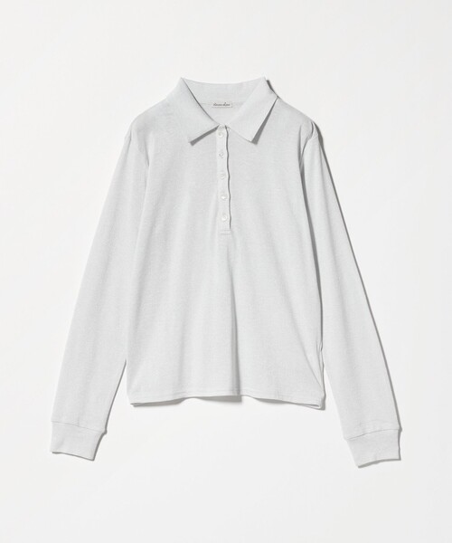 Steven Alan（スティーブンアラン）の「＜Steven Alan＞ラメ ジャージー ポロカットソー（Tシャツ/カットソー・レディース・オフホワイト/グレー系/ブラック・FREE）」の12枚目の写真