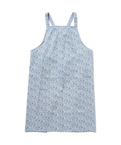 NAIGAI（ナイガイ）の「LICIE MADE WITH LIBERTY FABRIC Katie and Millie 綿100% 40ブロード 後結び ロングエプロン 70554012（エプロン・レディース・グリーン/ピンク/ネイビー・FREE）」の3枚目の写真