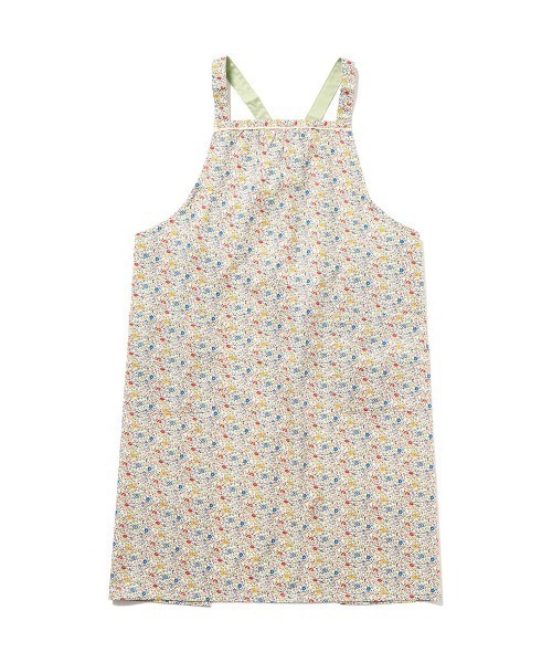 NAIGAI（ナイガイ）の「LICIE MADE WITH LIBERTY FABRIC Katie and Millie 綿100% 40ブロード 後結び ロングエプロン 70554012（エプロン・レディース・グリーン/ピンク/ネイビー・FREE）」の2枚目の写真