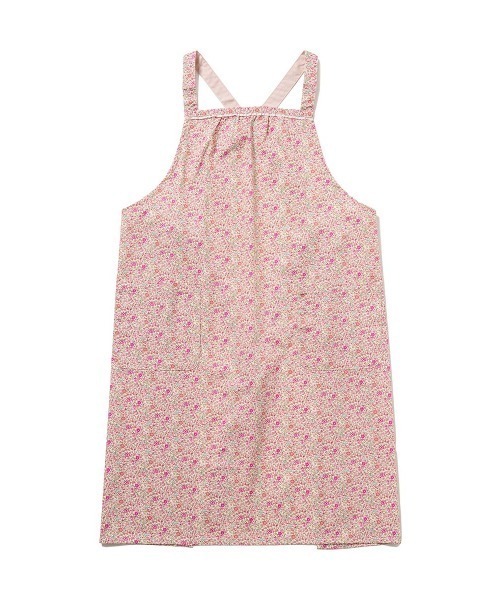 NAIGAI（ナイガイ）の「LICIE MADE WITH LIBERTY FABRIC Katie and Millie 綿100% 40ブロード 後結び ロングエプロン 70554012（エプロン・レディース・グリーン/ピンク/ネイビー・FREE）」の9枚目の写真