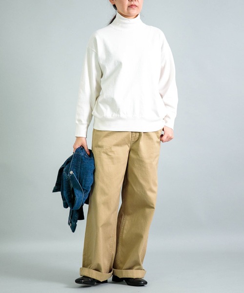 OMNIGOD womens / オムニゴッド] 8/天竺 ハイネックマニッシュ