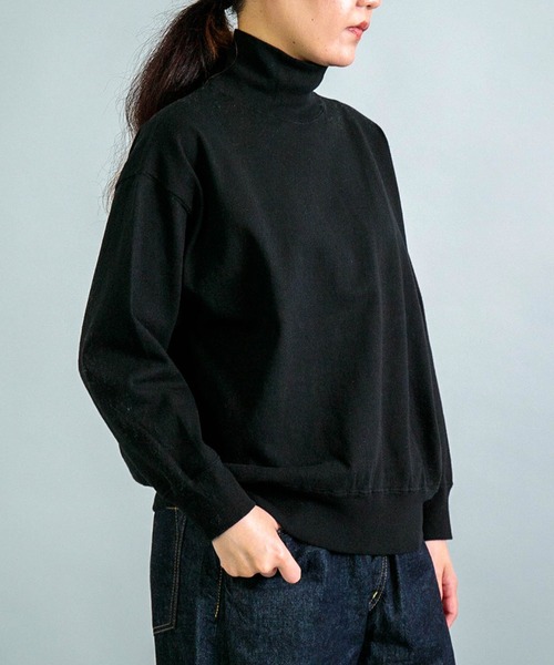 OMNIGOD womens / オムニゴッド] 8/天竺 ハイネックマニッシュ