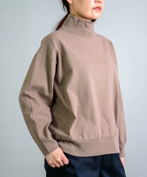 OMNIGOD womens / オムニゴッド] 8/天竺 ハイネックマニッシュ