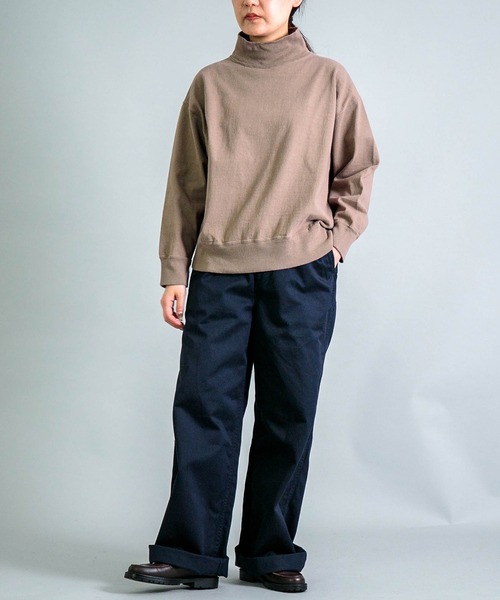 OMNIGOD womens / オムニゴッド] 8/天竺 ハイネックマニッシュ