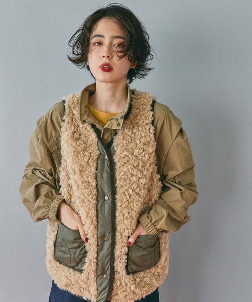 niko and（ニコアンド）の「アソートファーベスト（ベスト）」 - WEAR