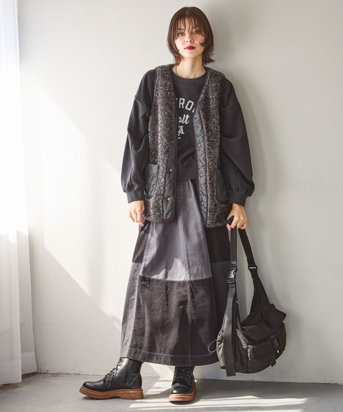 【新品タグ付き】niko and... アソートファーベスト 完売品 アソートファーベスト（ベスト）｜niko and（ニコアンド）の