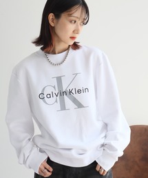 Calvin Klein Jeans(J@NCW[Y)́yCalvin Klein JEANS/JoNC W[Yz MONOLOGO FLEECE CREW NECK SWEATSHIRT/mO vg N[lbN XEFbg g[i[(XEFbg)