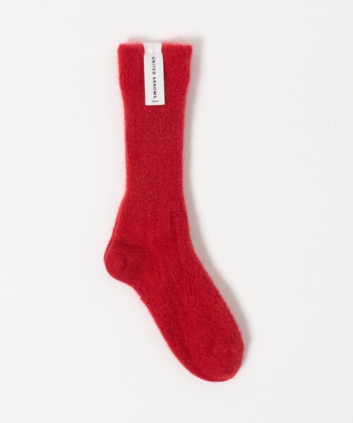 UNITED ARROWS(ユナイテッドアローズ)の「へアリー リブ ソックス(ソックス/靴下・レディース・オフホワイト/グレー系/ライトブルー/ブラック/レッド/ピンク・FREE)」の7枚目の写真