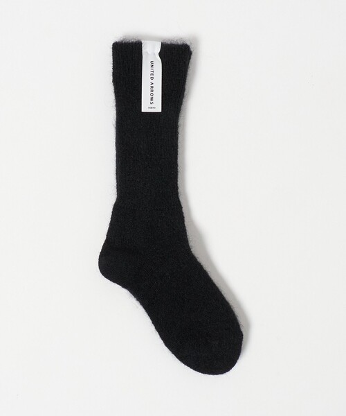 UNITED ARROWS(ユナイテッドアローズ)の「へアリー リブ ソックス(ソックス/靴下・レディース・オフホワイト/グレー系/ライトブルー/ブラック/レッド/ピンク・FREE)」の16枚目の写真