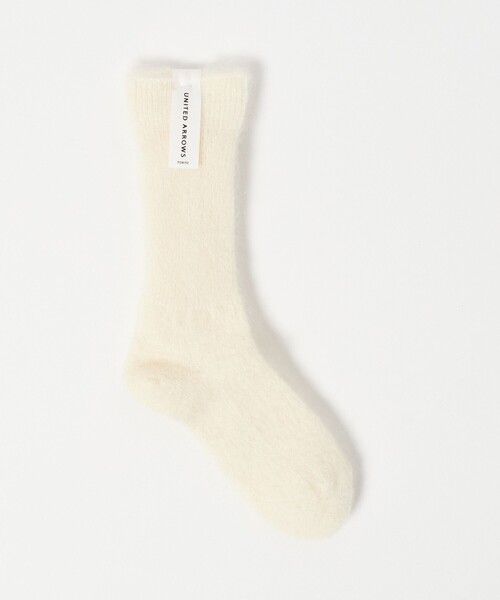 UNITED ARROWS(ユナイテッドアローズ)の「へアリー リブ ソックス(ソックス/靴下・レディース・オフホワイト/グレー系/ライトブルー/ブラック/レッド/ピンク・FREE)」の19枚目の写真