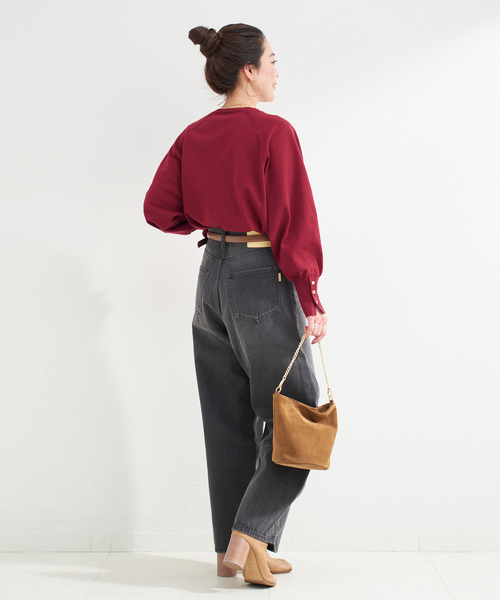 B.C STOCK(ベーセーストック)の「手洗い可 / チェーンブローチ付きニットプルオーバー(ニット/セーター・レディース・ブラック/ブラウン/ボルドー・FREE)」の18枚目の写真