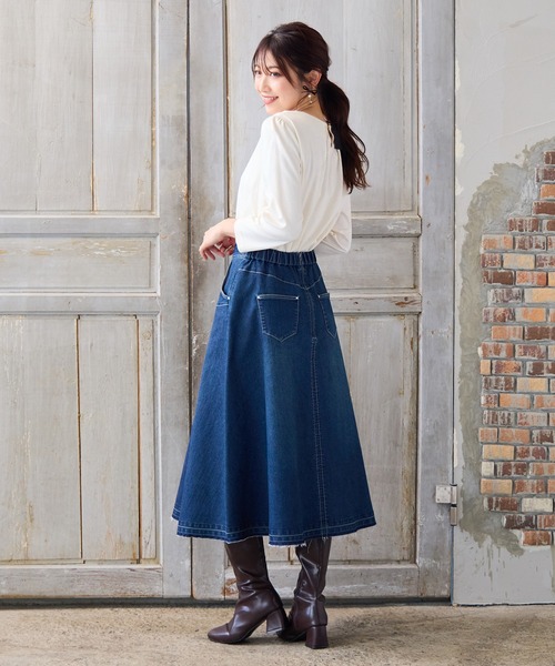 Rose Tiara(ローズティアラ)の「【UVカット】ショルダーフリルカットソー(Tシャツ/カットソー・レディース・ホワイト/オフホワイト/ブラック・38/42/46)」の6枚目の写真