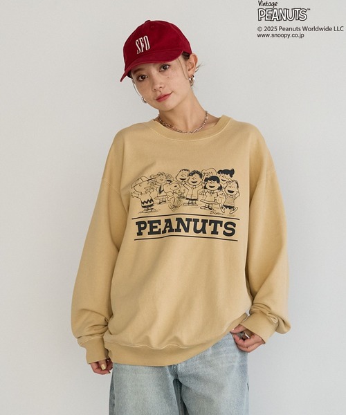 PEANUTS（ピーナッツ）の「［ユニセックス］【PEANUTS×BAYFLOW】ピーナッツアソートスウェット（スウェット・メンズ・イエロー/グリーン/ピンク/オフホワイト/チャコールグレー/杢グレー・MEDIUM/LARGE）」の5枚目の写真