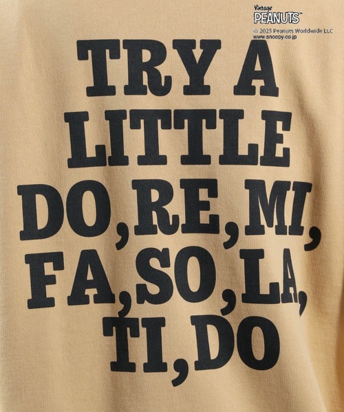 PEANUTS（ピーナッツ）の「［ユニセックス］【PEANUTS×BAYFLOW】ピーナッツアソートスウェット（スウェット・メンズ・イエロー/グリーン/ピンク/オフホワイト/チャコールグレー/杢グレー・MEDIUM/LARGE）」の9枚目の写真