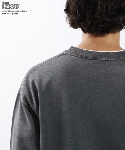 PEANUTS（ピーナッツ）の「［ユニセックス］【PEANUTS×BAYFLOW】ピーナッツアソートスウェット（スウェット・メンズ・イエロー/グリーン/ピンク/オフホワイト/チャコールグレー/杢グレー・MEDIUM/LARGE）」の20枚目の写真