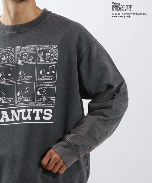 PEANUTS（ピーナッツ）の「［ユニセックス］【PEANUTS×BAYFLOW】ピーナッツアソートスウェット（スウェット・メンズ・イエロー/グリーン/ピンク/オフホワイト/チャコールグレー/杢グレー・MEDIUM/LARGE）」の22枚目の写真