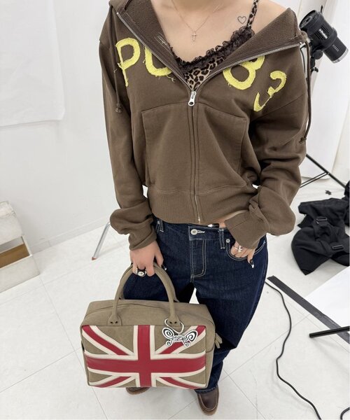 Oriens JOURNAL STANDARD（オリエンス ジャーナルスタンダード）の「《追加》ユニオンジャックボストンバッグ（ボストンバッグ・レディース・ベージュ・FREE）」の2枚目の写真