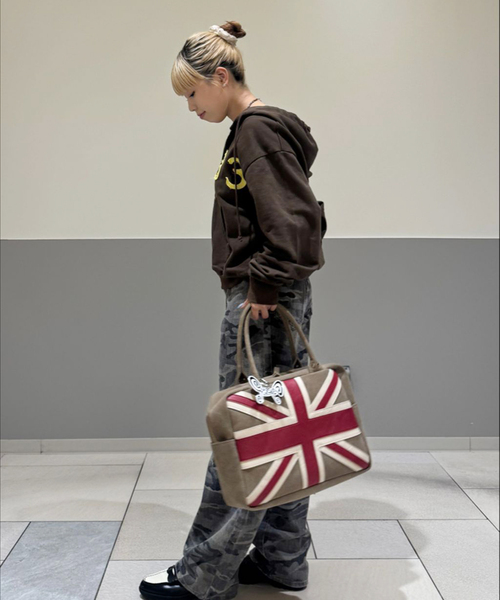 Oriens JOURNAL STANDARD（オリエンス ジャーナルスタンダード）の「《追加》ユニオンジャックボストンバッグ（ボストンバッグ・レディース・ベージュ・FREE）」の9枚目の写真