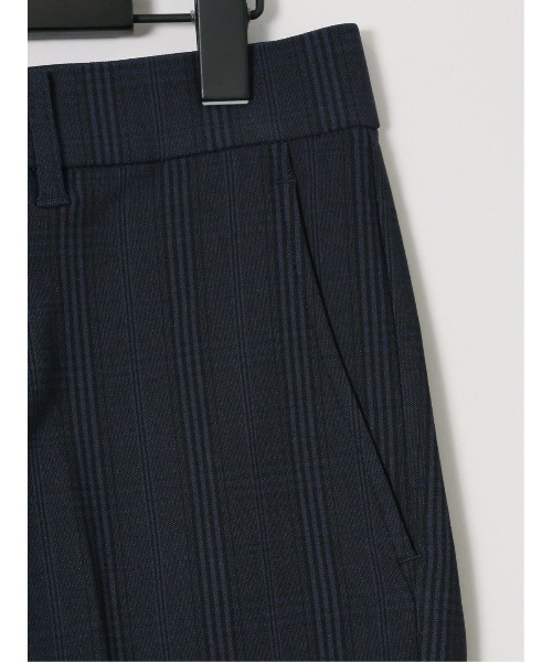 TAKA-Q(タカキュー)の「【ストレッチ 抗菌防臭】タカキュー スリム トラウザーパンツ チェック(チノパンツ・メンズ・ネイビー・MEDIUM/LARGE/3L/X-LARGE/S)」の5枚目の写真