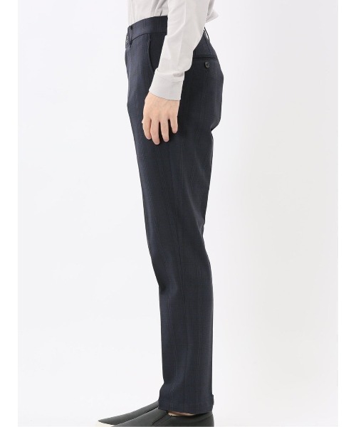 TAKA-Q(タカキュー)の「【ストレッチ 抗菌防臭】タカキュー スリム トラウザーパンツ チェック(チノパンツ・メンズ・ネイビー・MEDIUM/LARGE/3L/X-LARGE/S)」の10枚目の写真