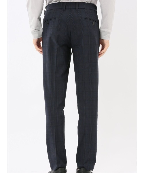 TAKA-Q(タカキュー)の「【ストレッチ 抗菌防臭】タカキュー スリム トラウザーパンツ チェック(チノパンツ・メンズ・ネイビー・MEDIUM/LARGE/3L/X-LARGE/S)」の11枚目の写真