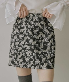 追加》【ZOZO限定】ウォッシャブル / フラワープリントスカート