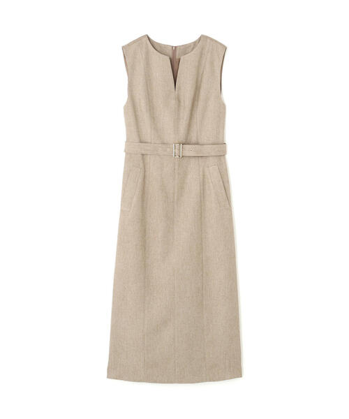 NATURAL BEAUTY BASIC（ナチュラルビューティーベーシック）の「◇キーネックベルテッドジャンスカ（ジャンパースカート・レディース・ブラック系その他/ベージュ系その他・SMALL/MEDIUM/P/S）」の10枚目の写真