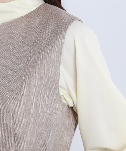 NATURAL BEAUTY BASIC（ナチュラルビューティーベーシック）の「◇キーネックベルテッドジャンスカ（ジャンパースカート・レディース・ブラック系その他/ベージュ系その他・SMALL/MEDIUM/P/S）」の22枚目の写真