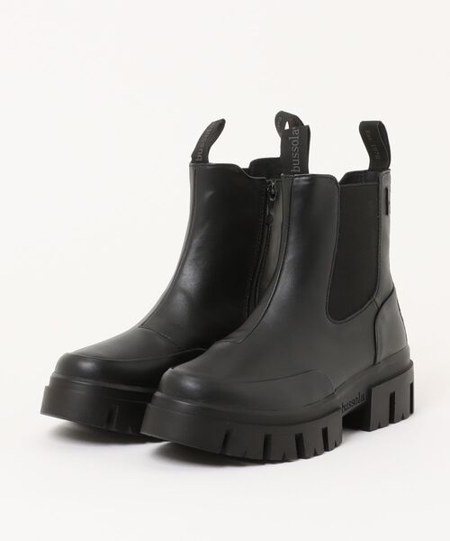 Bussola（ブソラ）の「【bussola】晴雨兼用サイドゴアショートブーツ(954108)（ブーツ・レディース・ブラック・35/36/37/38/39）」の4枚目の写真