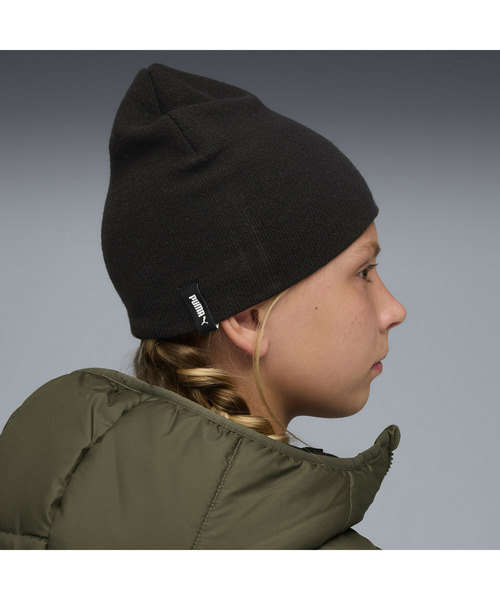 PUMA（プーマ）の「PUMA プーマ キッズ ESS ミッドクラウン カフレス ビーニー（ニットキャップ/ビーニー・キッズ・ライトピンク/ブラック・S）」の3枚目の写真