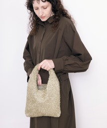 DRAW(h[)Lame Knit Mini Bag / jbg ~jobO(nhobO)