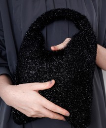 DRAW(h[)Lame Knit Mini Bag / jbg ~jobO(nhobO)