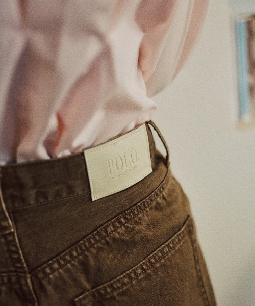 VIS（ビス）の「【POLO BCS】VIS別注クロスベルトストレートワイドデニム（デニムパンツ・レディース・ブルー/チャコールグレー/ブラウン・M/S）」の9枚目の写真