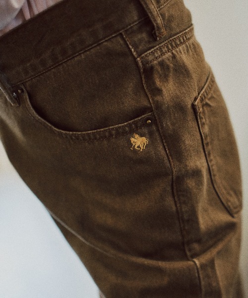 VIS（ビス）の「【POLO BCS】VIS別注クロスベルトストレートワイドデニム（デニムパンツ・レディース・ブルー/チャコールグレー/ブラウン・M/S）」の10枚目の写真