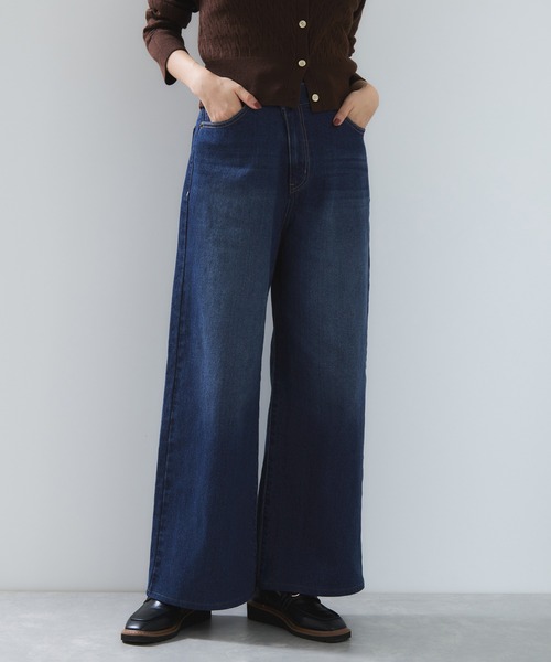 VIS（ビス）の「【POLO BCS】VIS別注クロスベルトストレートワイドデニム（デニムパンツ・レディース・ブルー/チャコールグレー/ブラウン・M/S）」の21枚目の写真